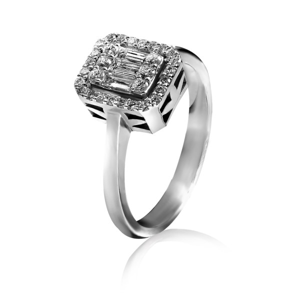 image Zelta gredzens ar briljantiem