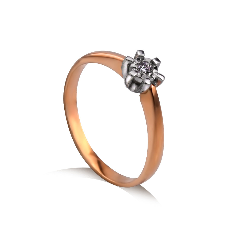 image Zelta gredzens ar briljantu